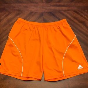 Orange Adidas shorts